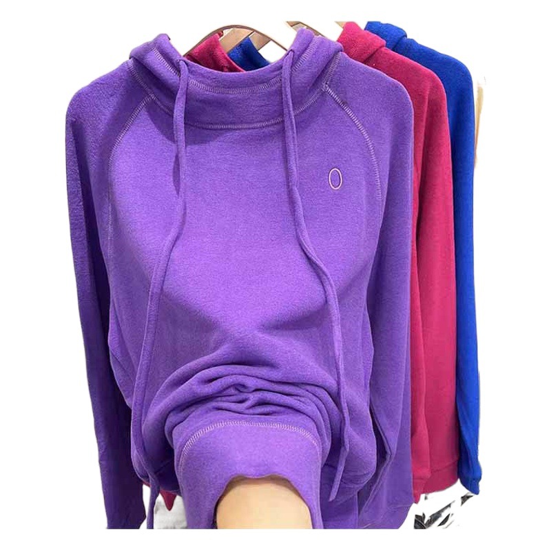 Flesh-Covering Slimming Red Velvet Hooded Sweater Women's Autumn New Velvet-Lined Thickened Loose Pullover Top Sweater