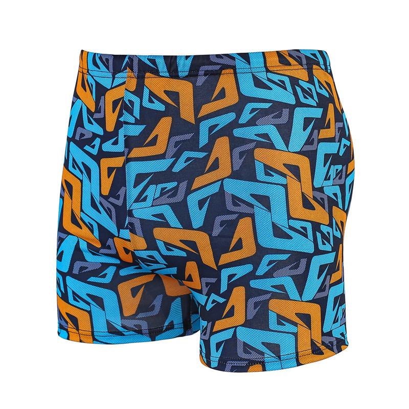 Picture of Factory wholesale men's swimming trunks swimming pool hot spring color many drawstring plus fat size fat men's boxer swimsuit