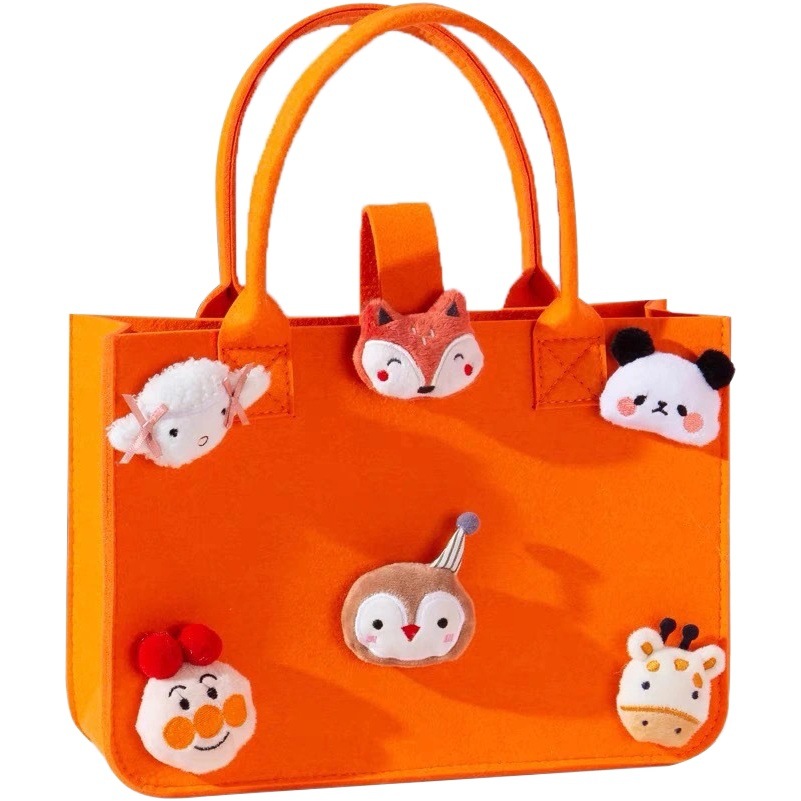 Felt bag in stock wholesale felt gift bag advertising packaging bag felt handbag multi-color optional