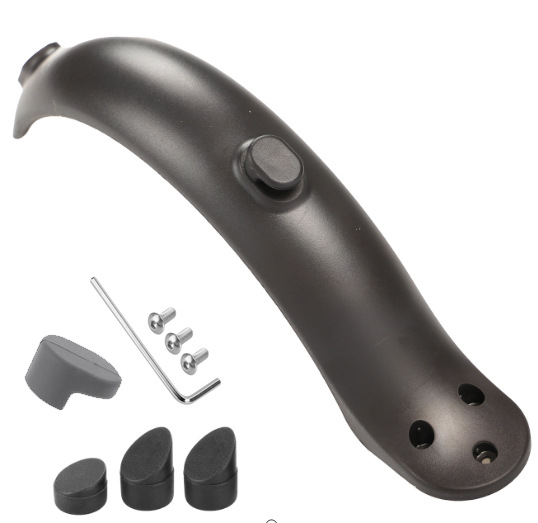 Picture of Electric scooter rear fender with hook Mijia M365 1S black white rear fender water block