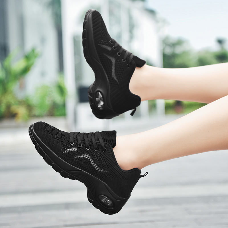 Picture of 2024 Black Dance Shoes Yang Liping Square Dance Shoes Soft Sole Women's Jazz Shoes Middle Heeled Sports Dance Shoes Not Tired Feet