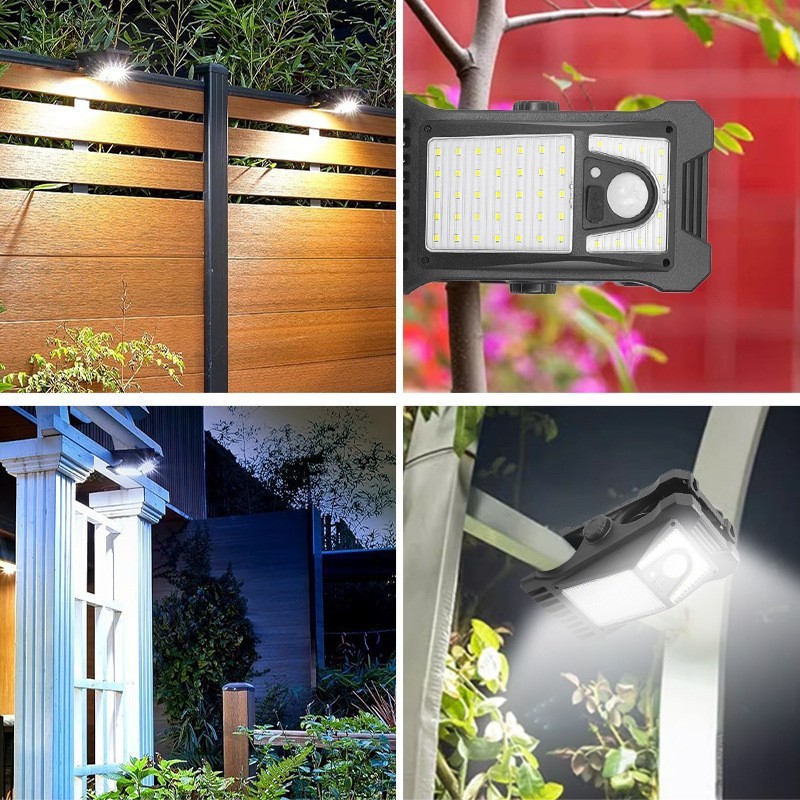 Picture of Solar Stall Night Market Light Super Bright Rechargeable Light Street Stall Outdoor Light Camping Style Emergency Lighting Led Clip Light
