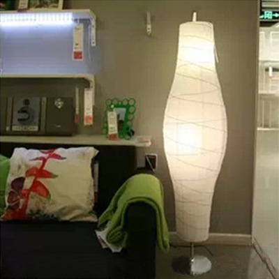 Picture of Nordic Japanese Style Creative Cool Warm Color Floor-Standing Paper Lamp Nordic Simple Modern Study Lighting Bedroom Living Room Standing Lamp