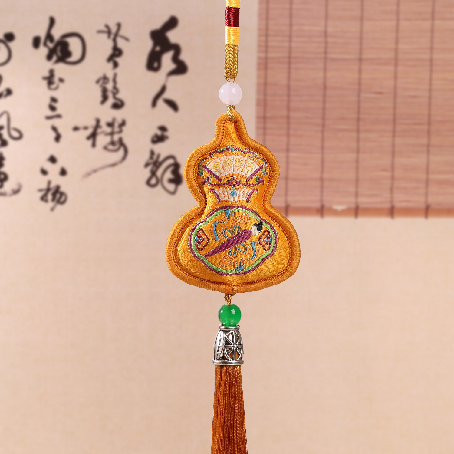 Picture of New Gourd Pendant Sachet Embroidered Small Sachet Carry-on Antique Sachet Gifts Car Bags Hanging Ornaments