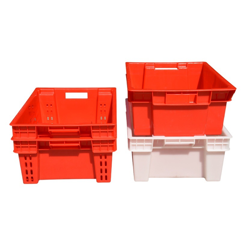 Fulica Transportation Dislocation Basket Fully Sealed Side Leakage Plastic Basket Meat Basin Frozen Cold Storage Pork Chicken Box Manufacturer Wholesale