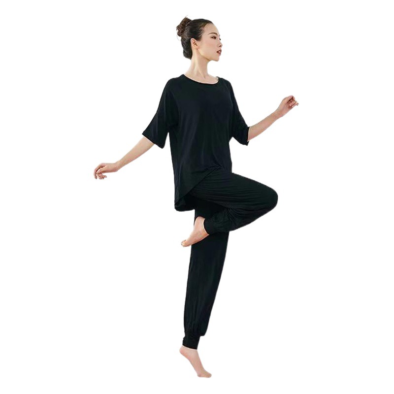 New Modern Dance Practice Clothes Female Modal Folk Dance Yoga Sports Teacher Body Dance Clothes plus size suit