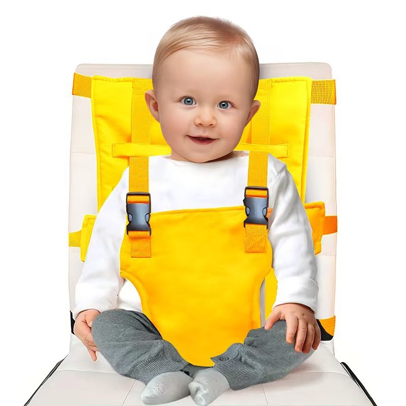 Picture of Baby Dining Chair Safety Belt Portable Kidsren's Universal Fixed Belt Outing Chair Strap Baby Eating Seat Belt