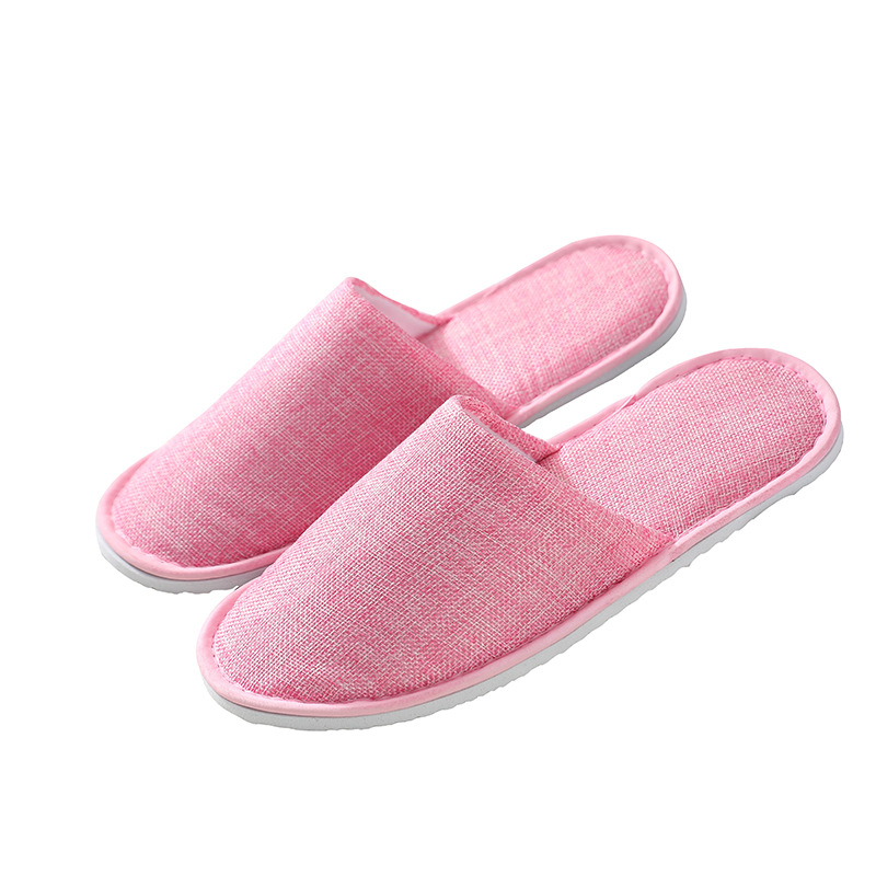 Picture of Hotel Hotel Summer Disposable Slippers Linen Toe Summer Linen Half Bag Portable for Home Travel