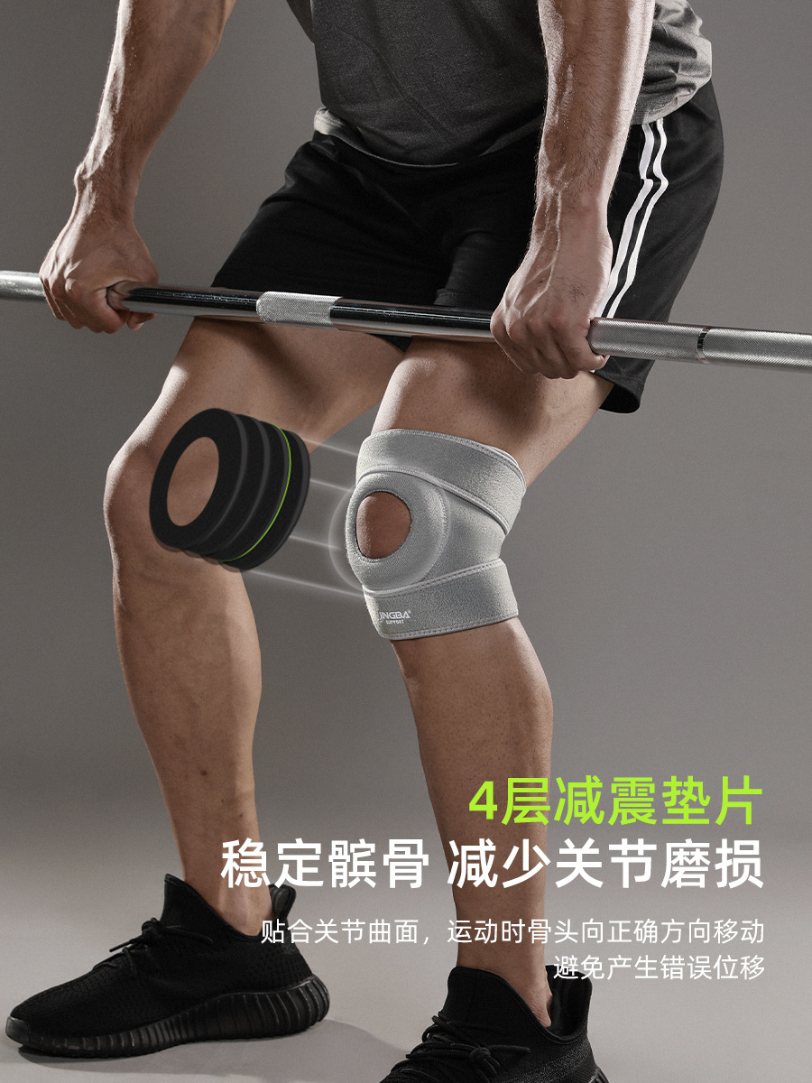 Jingba Knee Pads Mountaineering Running Basketball Protective Gear Outdoor Fitness Sports Cycling Warm Knee Pads Spot Wholesale