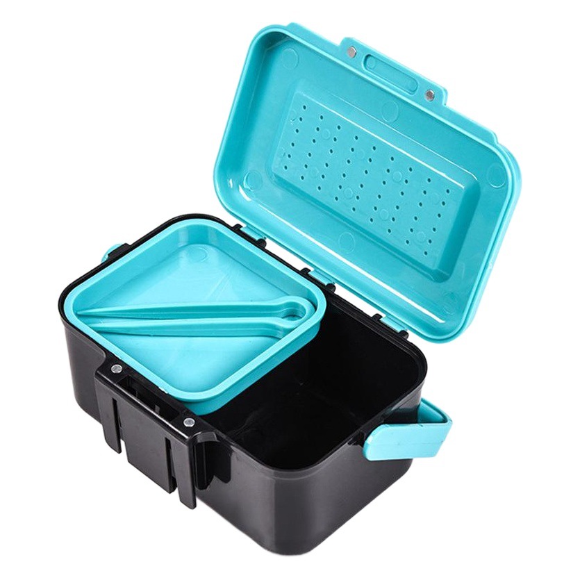Red Bug Box Moisturizing Multi-functional High-grade Large Fishing Insulation Earthworm Sandy Fishing Live Bait Preservation Box Fishing Gear