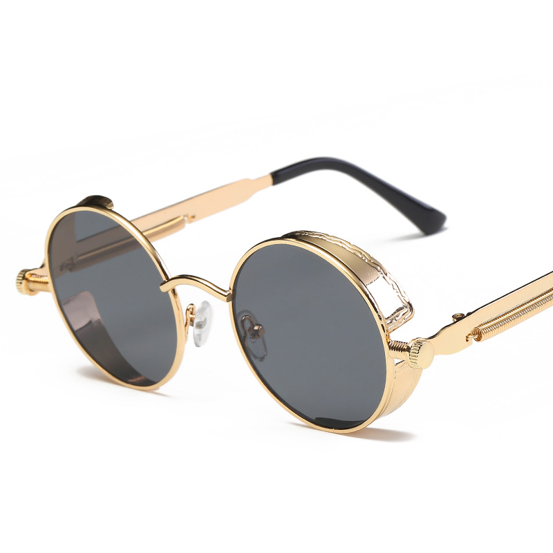 Picture of Steampunk Glasses New Fashion Round Sunglasses European and American Retro Glasses Trendyy Sunglasses for Men and Women