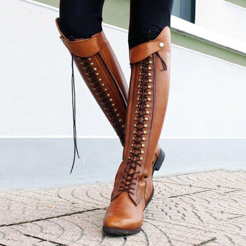 Over the Knee Boots foreign trade women's Boots WISH AliExpress independent station high Boots Women's Knee Boots
