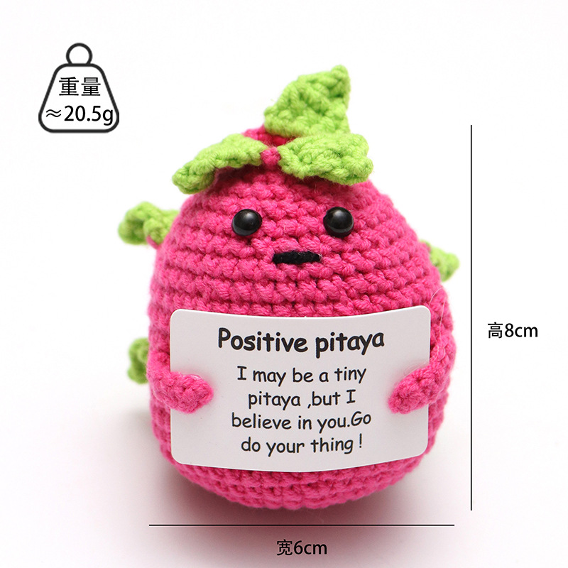 Picture of Cross-Border Hot-Selling Wool Crochet Positive Energy Potato Knitted Wool Cucumber Positive Energy Wool Crocheted Doll Finished Product