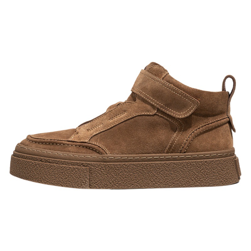 Men's Shoes Spring 2025 New High-Top Casual Sneakers Hong Kong Style Trendyy Versatile Shoes Men's Youth Sports Shoes