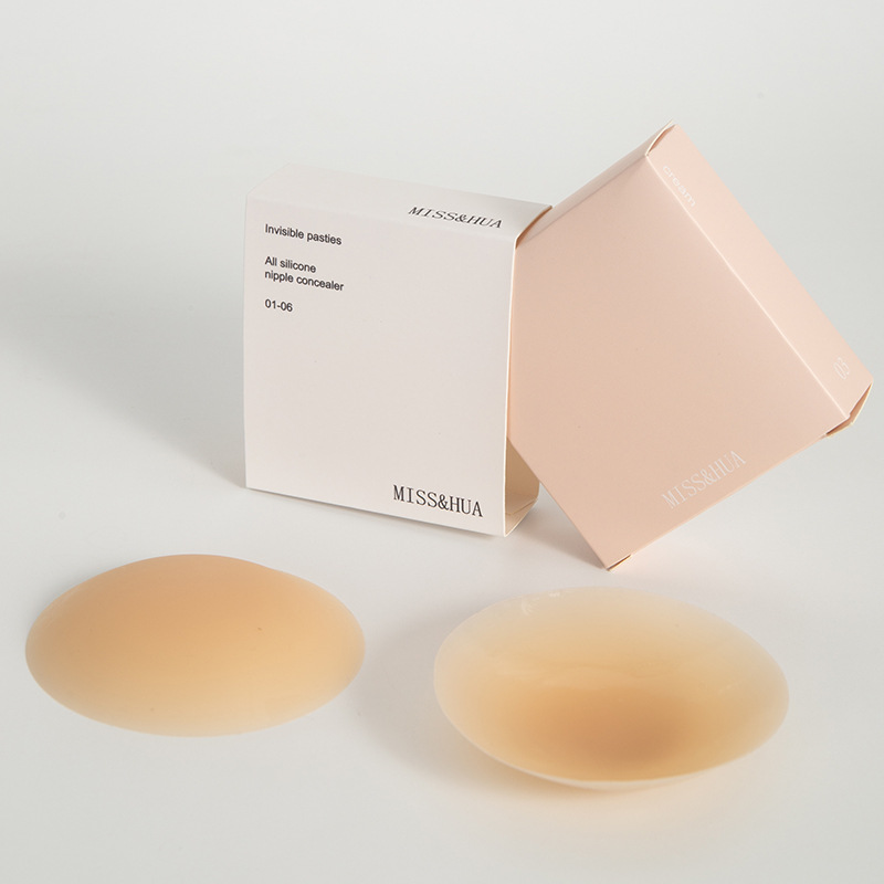 Picture of Silicone Breast Sticker Anti-bump Female Invisible Seamless Wedding Sling Summer Thin Anti-running Solid Color Emulsion Sticker