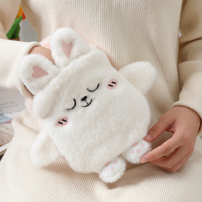 Picture of New Cute Plush Hand-Held Water-Filled Hot Water Bottle Thickeneded Explosion-Proof Pvc Hot Water Bottle Removable and Washable Spot Wholesale