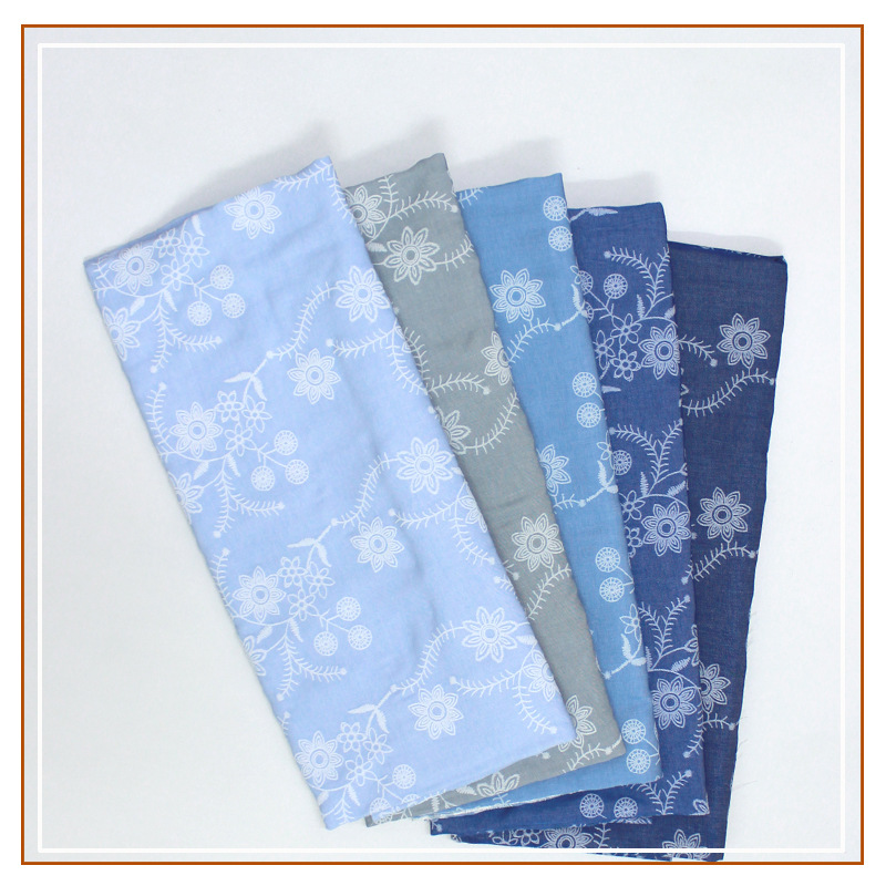 Tencel Linen Laminated Foam Imitation Embroidered Fabric Shirt Pants Skirt Women's New Technology Polyester-Cotton Blended Fabric