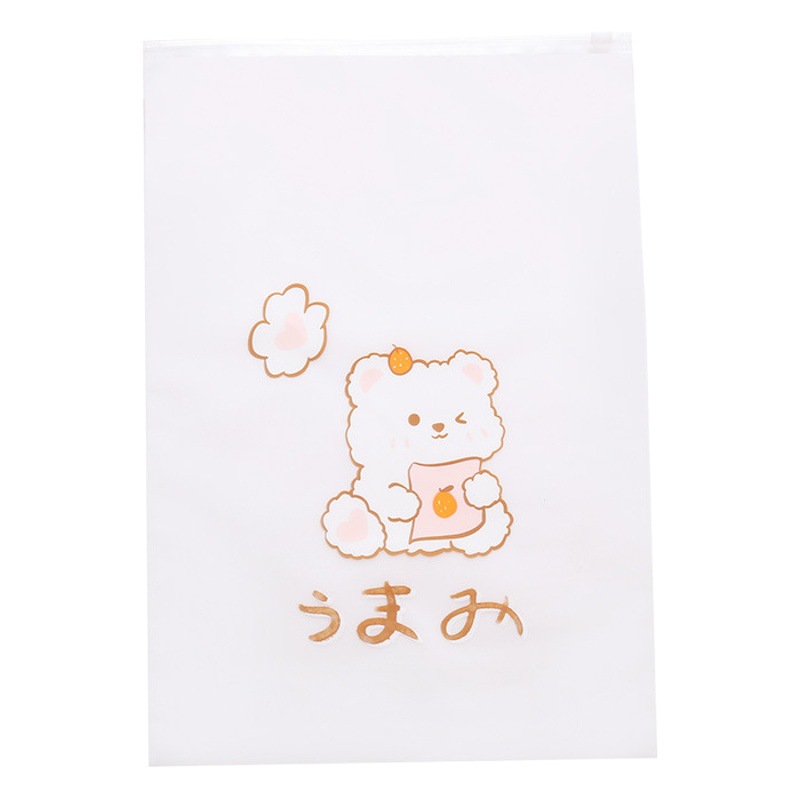 frosted seal zipper bag plastic clothes self-sealing bag luggage storage bag pe clothing packaging bag clothing bag