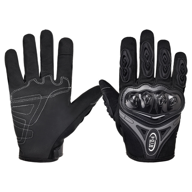 Picture of Motorcycle Gloves All-Season Full-Finger Touch Screen Anti-Fall Equipment Breathable Racing Men's and Women's Motorcycle Road Riding Gloves