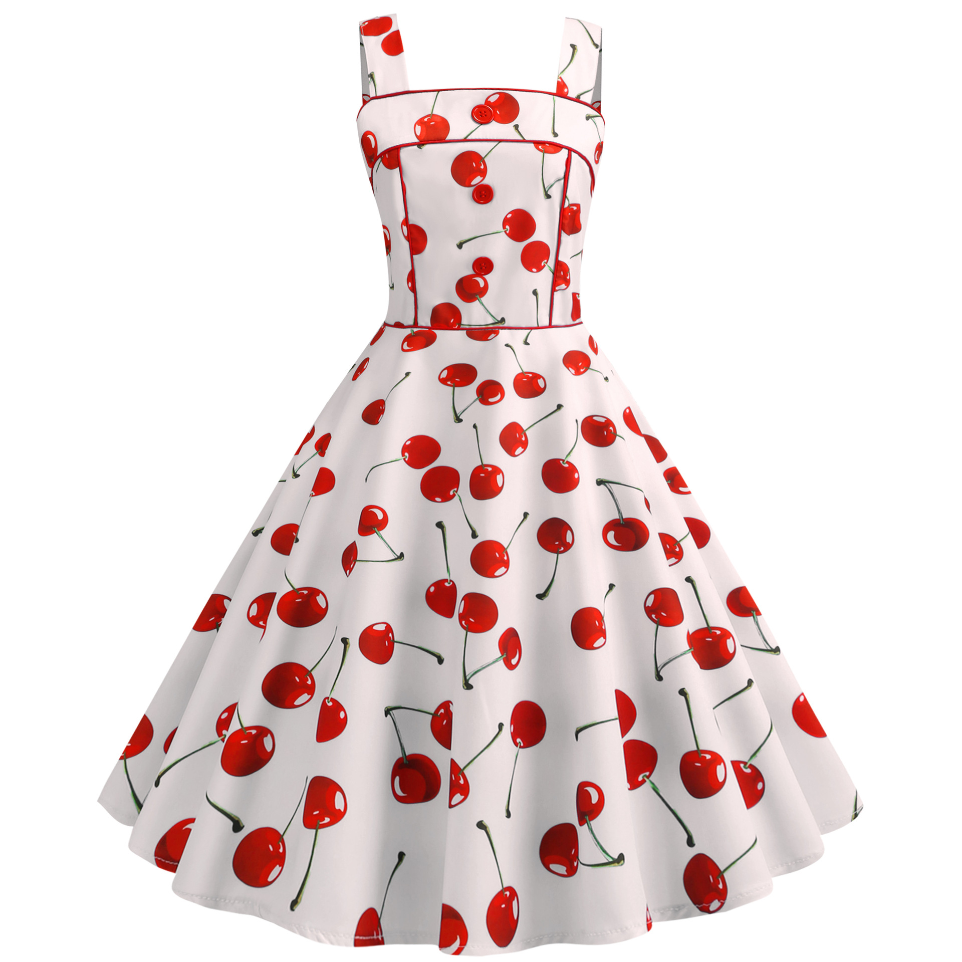 Real shot ebay AliExpress explosions retro Hepburn style 50s stitching strap slim big skirt dress 3185