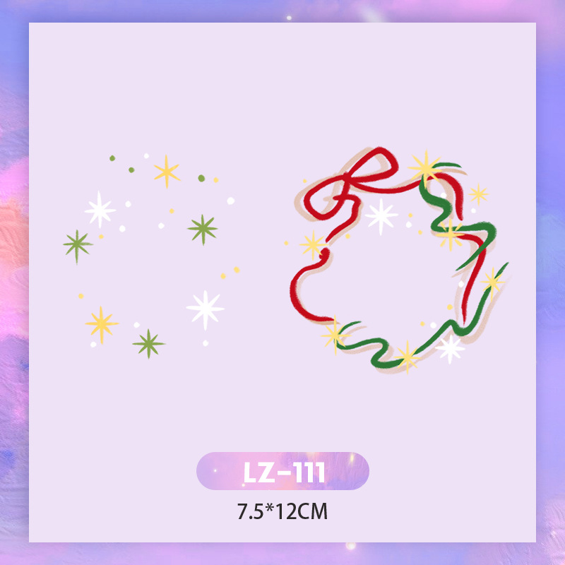 Picture of New Year's Day girl cute face makeup New year new year Creative face stickers love blush cute makeup stickers tattoo stickers