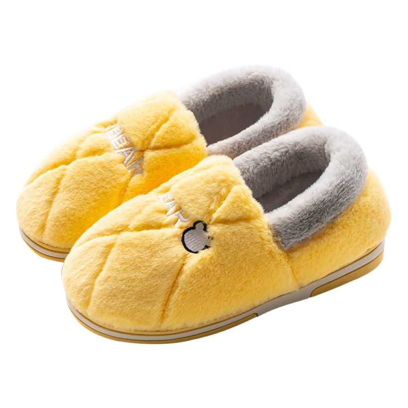 Cotton Slippers Men's Winter New Indoor Home Bag Heel Home fleece-lined Warm Women's Mao Mao Cotton Shoes Men's Winter