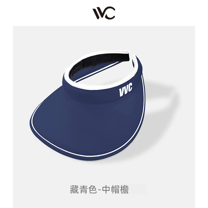 Picture of VVC sunscreen cap summer sports anti-ultraviolet large brim sun hat adult men and women outdoor empty top sun hat
