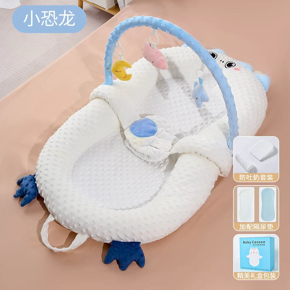 Picture of Infant bed bed multifunctional movable newborn soothing sleeping mat baby sleeping nest foldable anti-pressure ridge protection