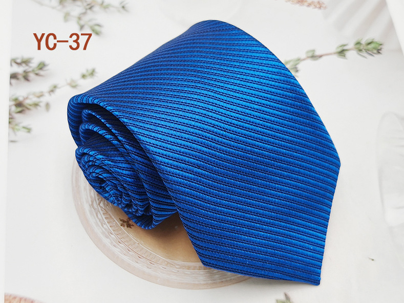 Picture of Business Casual Men's Tie Polyester Silk Twill Black Red Suit Accessories 8cm Hand Tie Solid Color Tie
