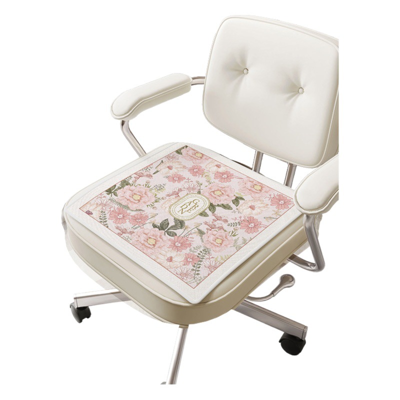Ice Silk Cushion Summer Ice Cushion Breathable Cold Cushion Summer Cold Mat Chair Cushion Office Sedentary Chair Cushion