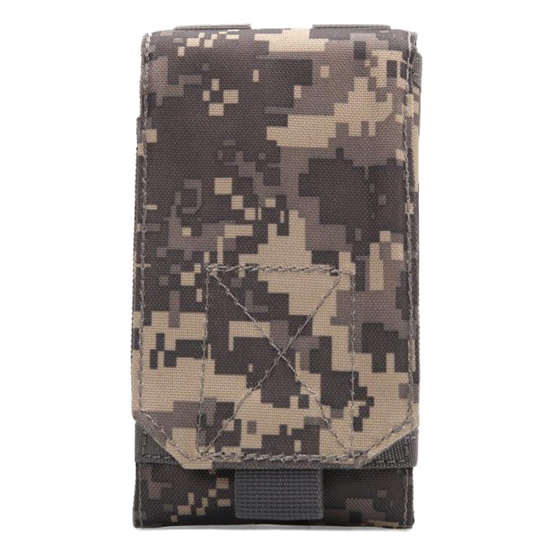 6 inch leisure sports running mobile phone bag outdoor multi-function MOLLE accessory bag camouflage mobile phone waist bag