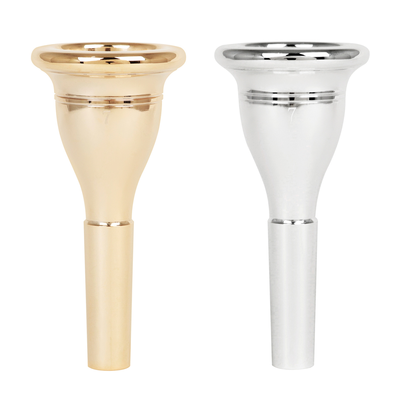 Xiao Ken No. 7 silver-plated mouthpiece 13.3mm brass mouth exerciser brass instrument accessories number mouth wholesale