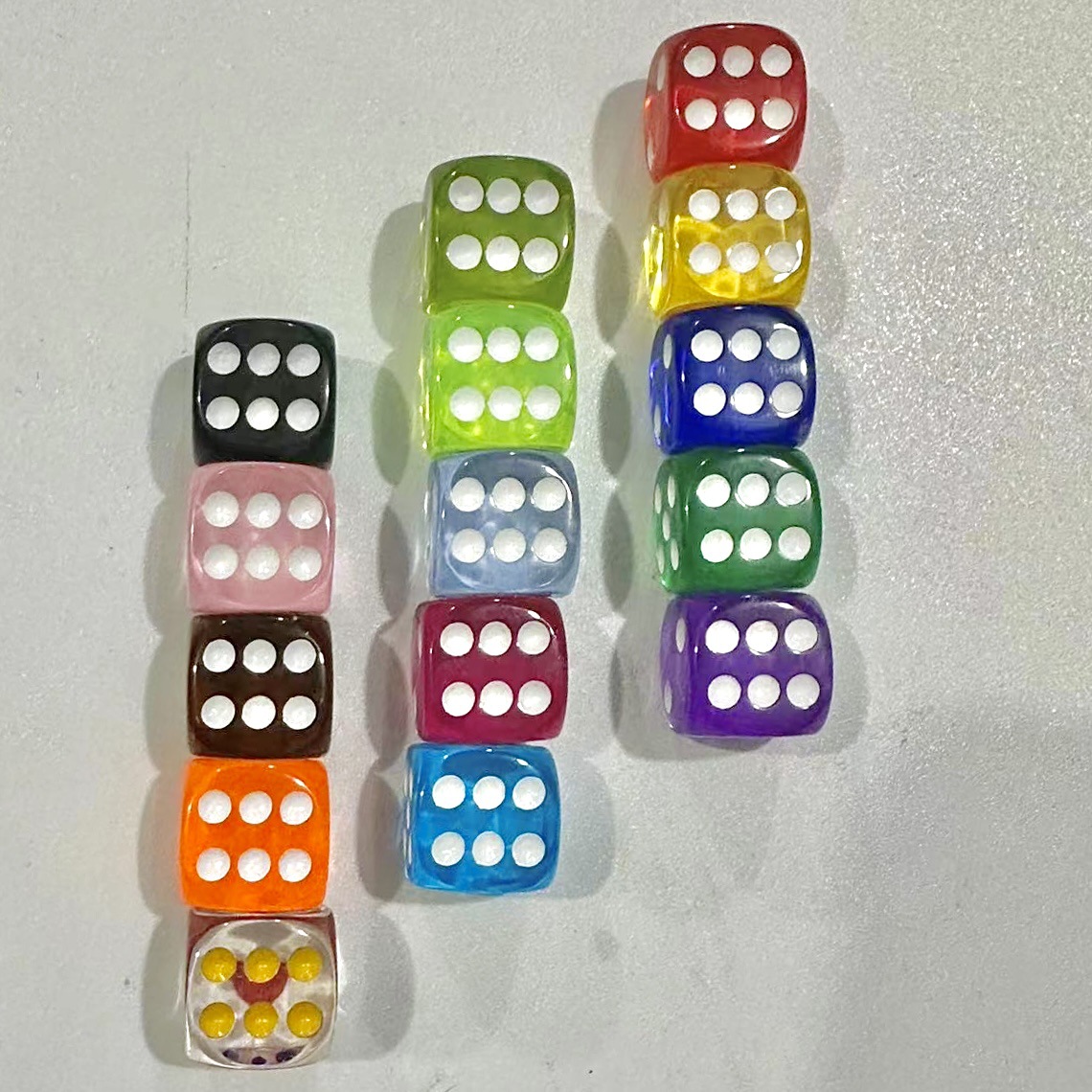 Picture of Factory direct 16mm16mm 16mm 16mm corner color transparent crystal dice