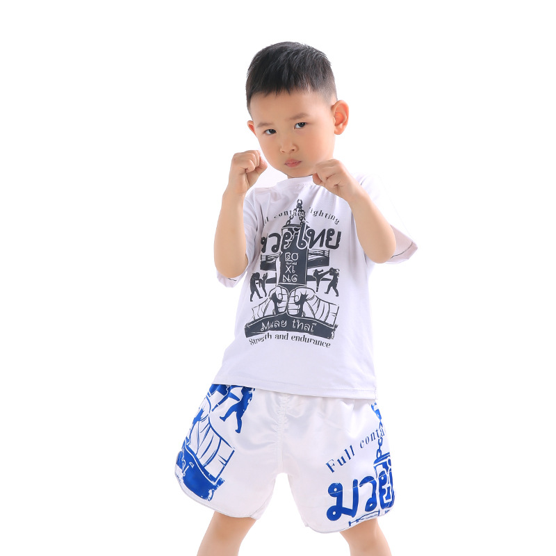 Picture of Children's Boxing Pants Kids Martial Arts Clothing Training Clothing Uc Fighting Clothing Muay Thai Shorts Are Soft, Breathable and Bright