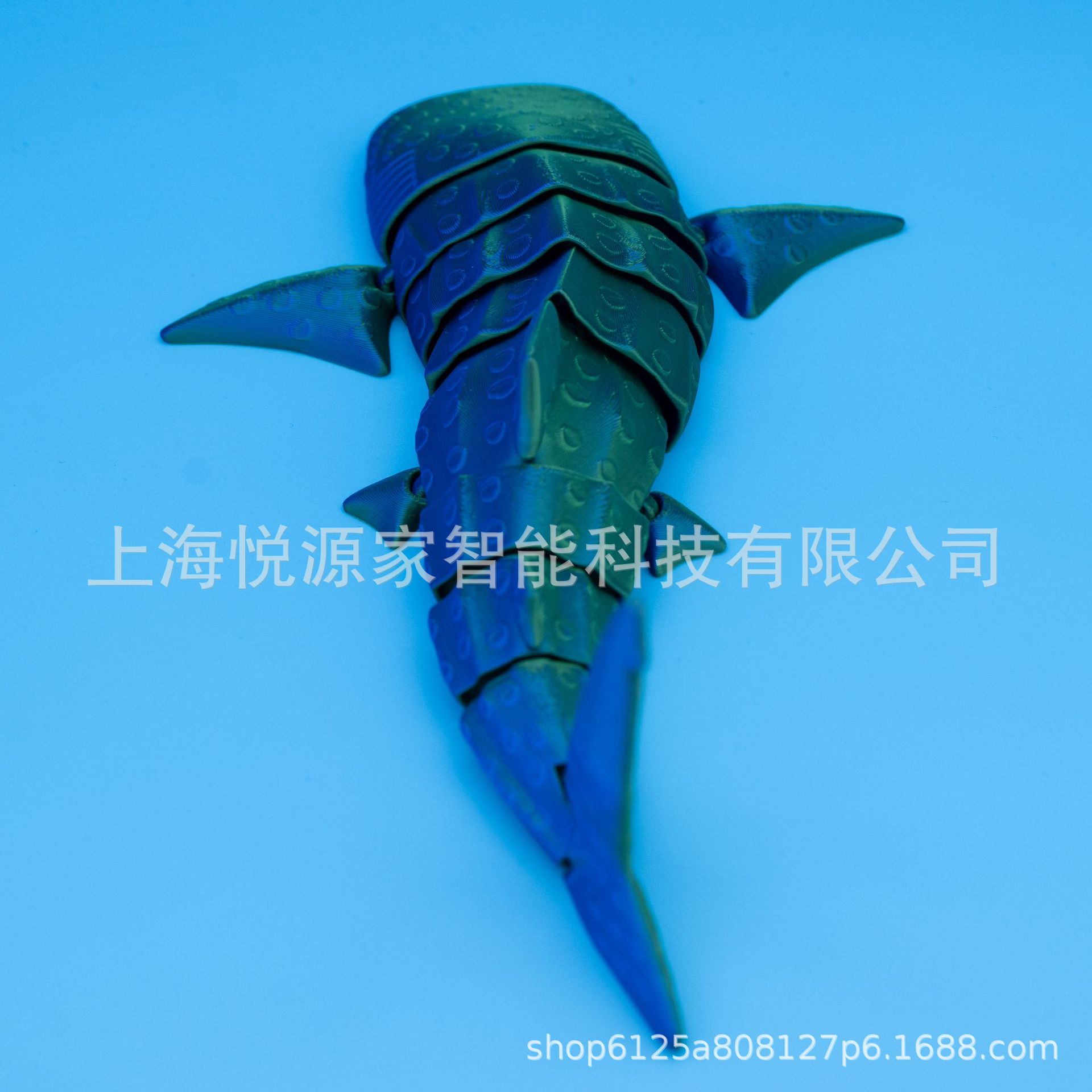 Picture of 3d printing polka dot whale shark realistic children gift model toy gift movable joint new cross-border night market
