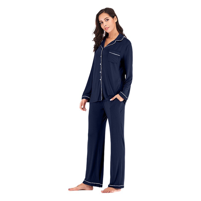 Cross-border New Explosions European and American Spring, Autumn and Winter New Pajamas Cotton Women's Home Suit