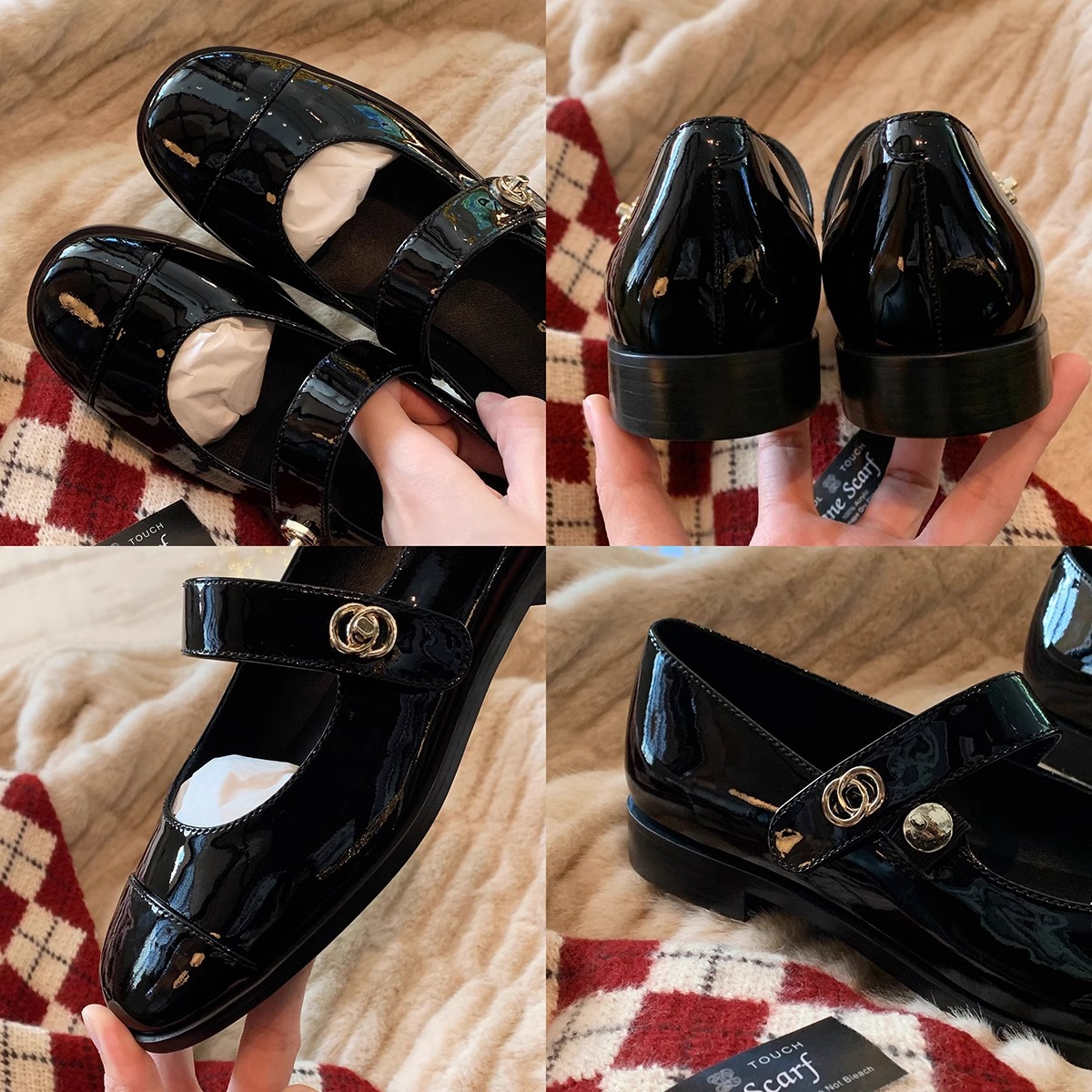 Picture of French Preppy Style Classic Versatile Round-Toe Shallow Strap Mary Jane Shoes with Chunky Heels for Women, Spring and Summer