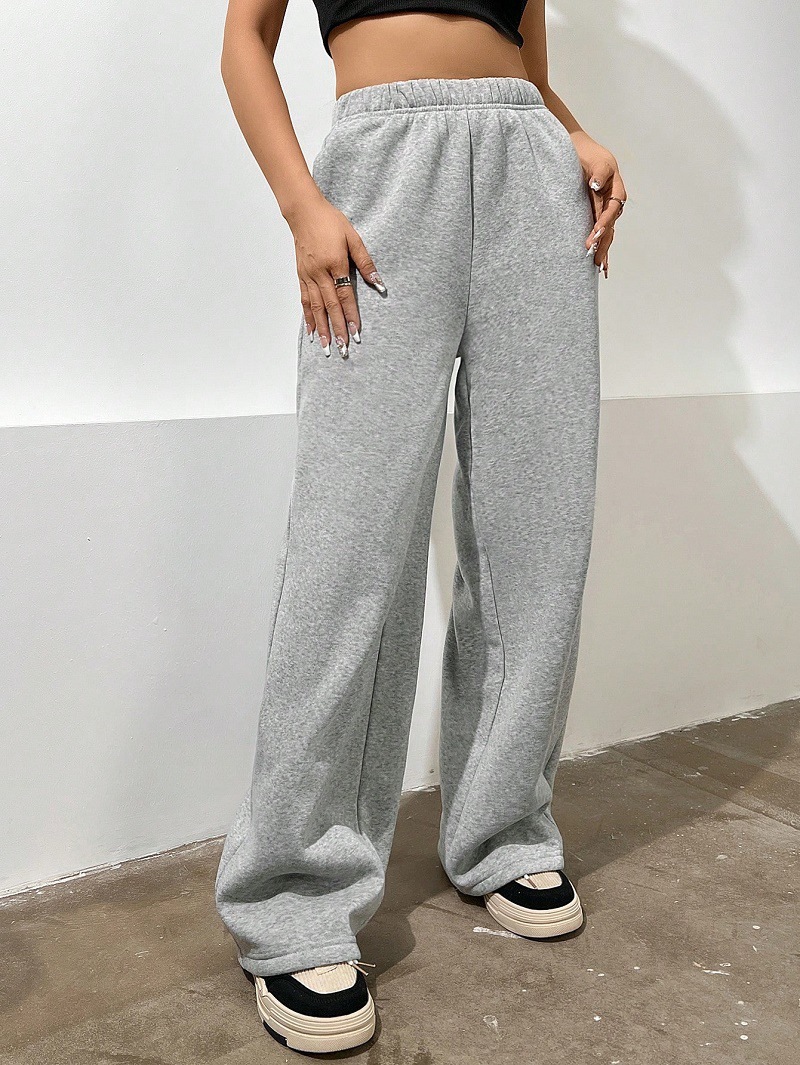 Cross-border Foreign Trade 2024 Amazon ebay AliExpress wish European and American Women's Casual Loose Solid Color Sports Pants