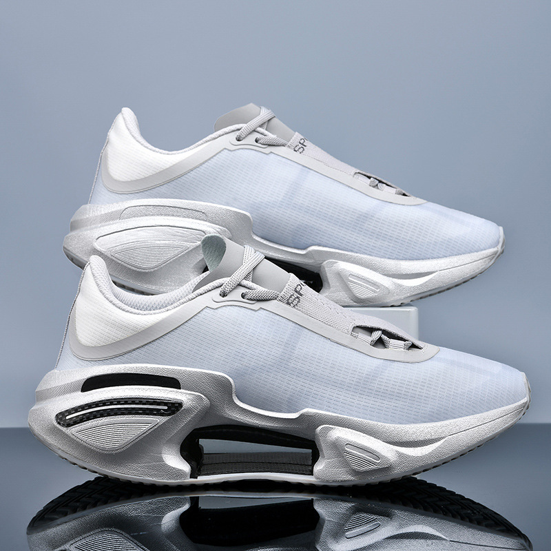 Middle school students running shoes 2025 new ultra light shock absorption professional running shoes men's breathable student sneaker non-slip