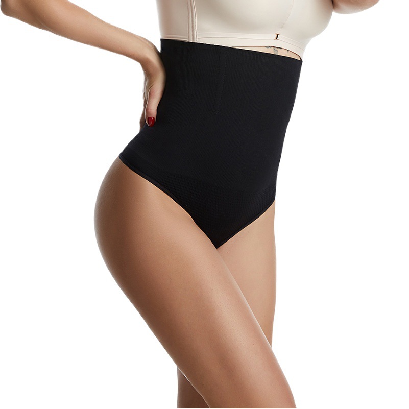 Cross-border Women's High Waist Thong Body-shaping and Body-fitting Abdomen-fitting Pants Exposed Ass PP Hip-lifting Pants Belly-fitting Waist-fitting Bottoming Underwear