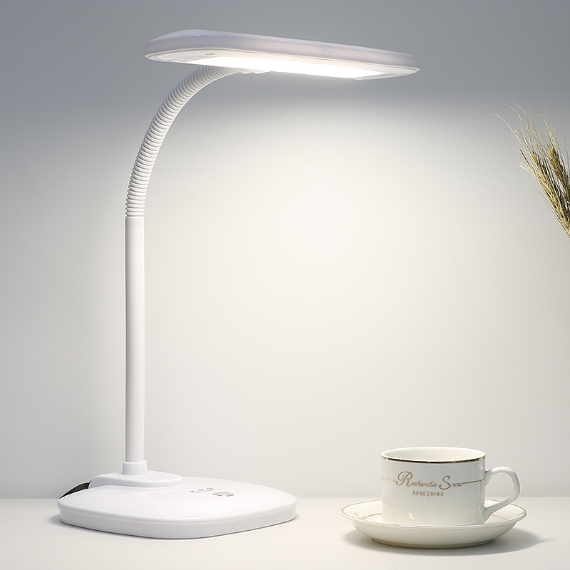 led desk lamp eye protection desk college students plug-in simple reading bedside lamp three-color dimming highlight no stroboscopic