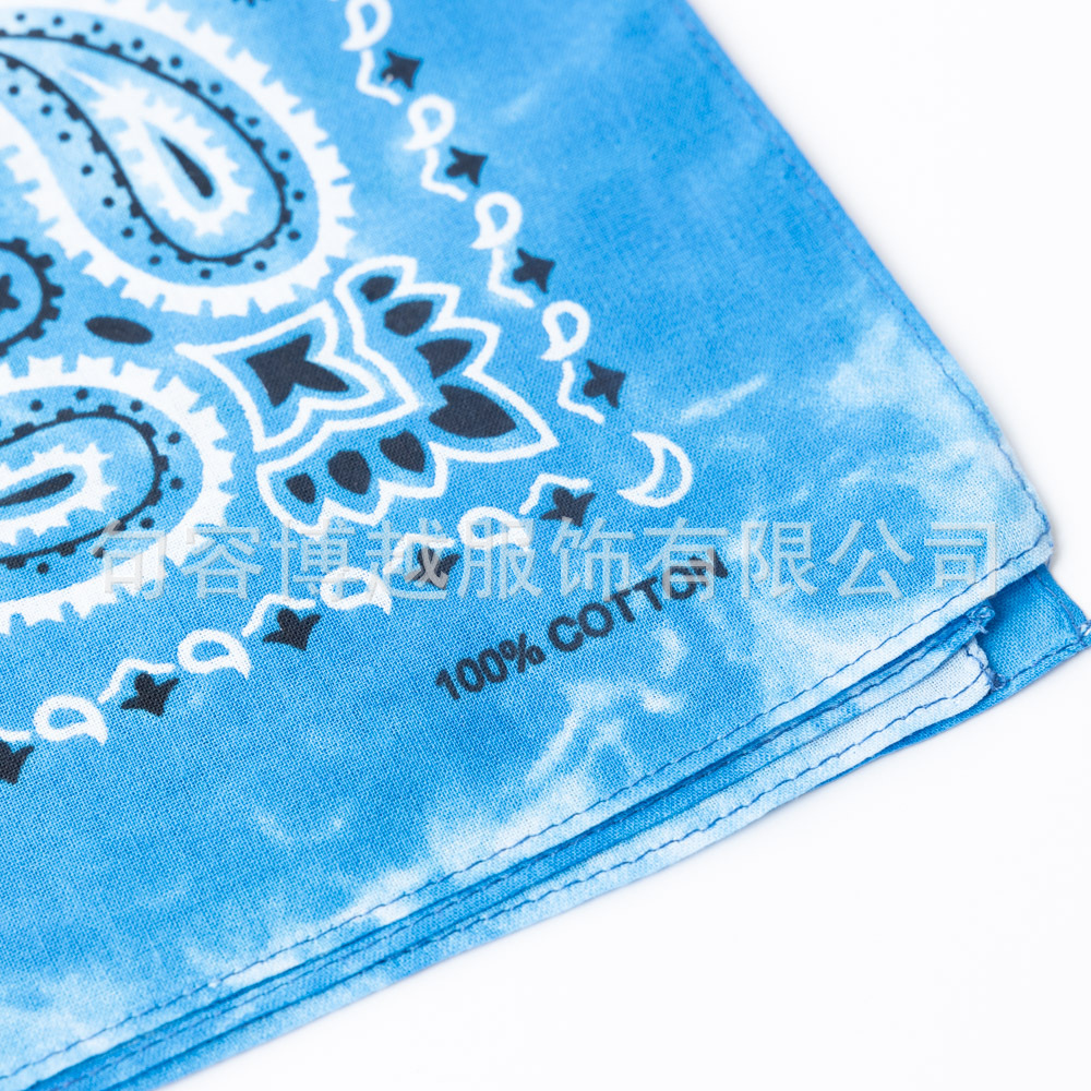 Picture of Cross-Border Outdoor Multi-Functional Hip-Hop Hip-Hop Cotton Headscarf Tie-Dyed Paisley Sunflower Square Scarf Bandana