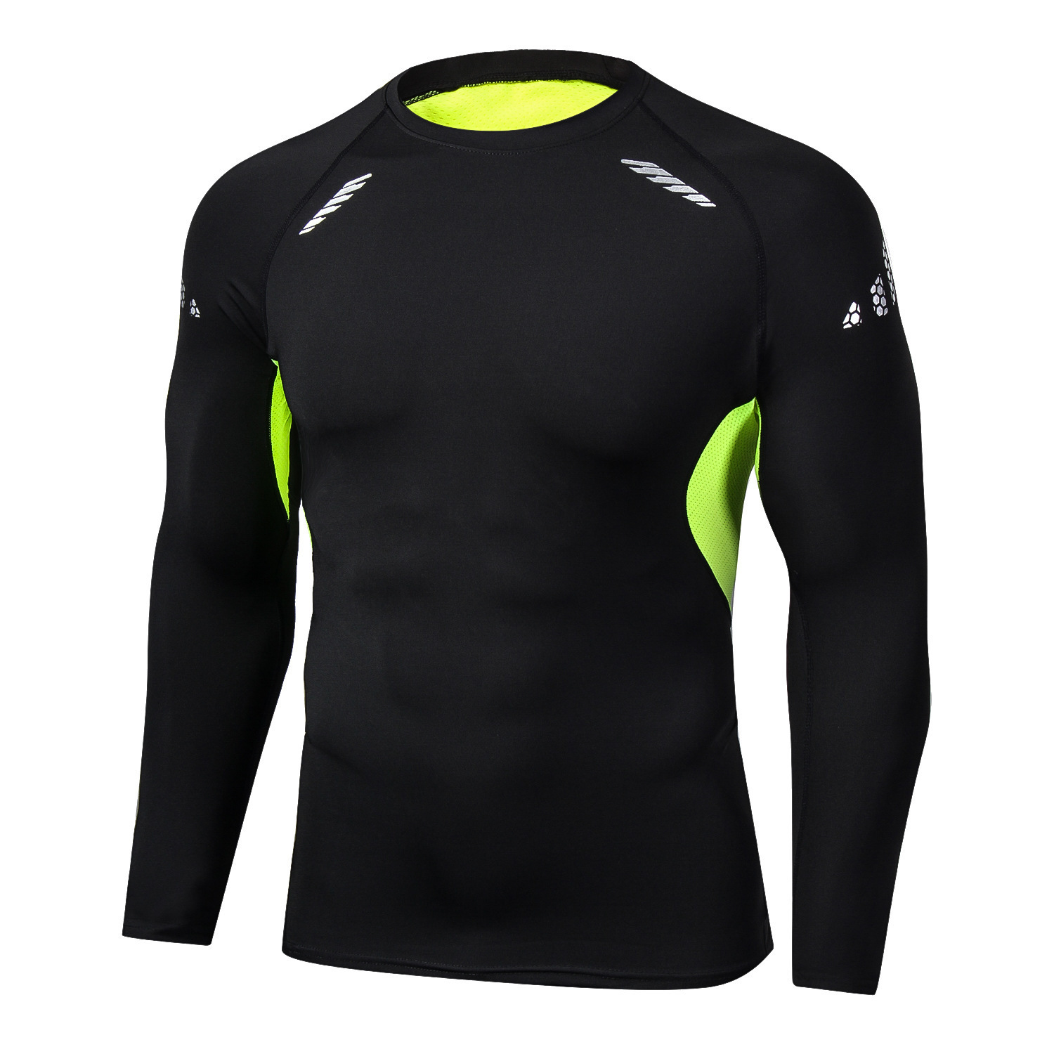 Picture of Quick-drying T-shirt Men's Long-sleeved Running Basketball Sports Training Suit Riding Base Compression Clothes Sports Stretch Tights