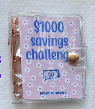 Picture of Cross-Border Spot Mini Binder Savings Challenge Money Clip Gift Mini Money Saving Loose Leaf