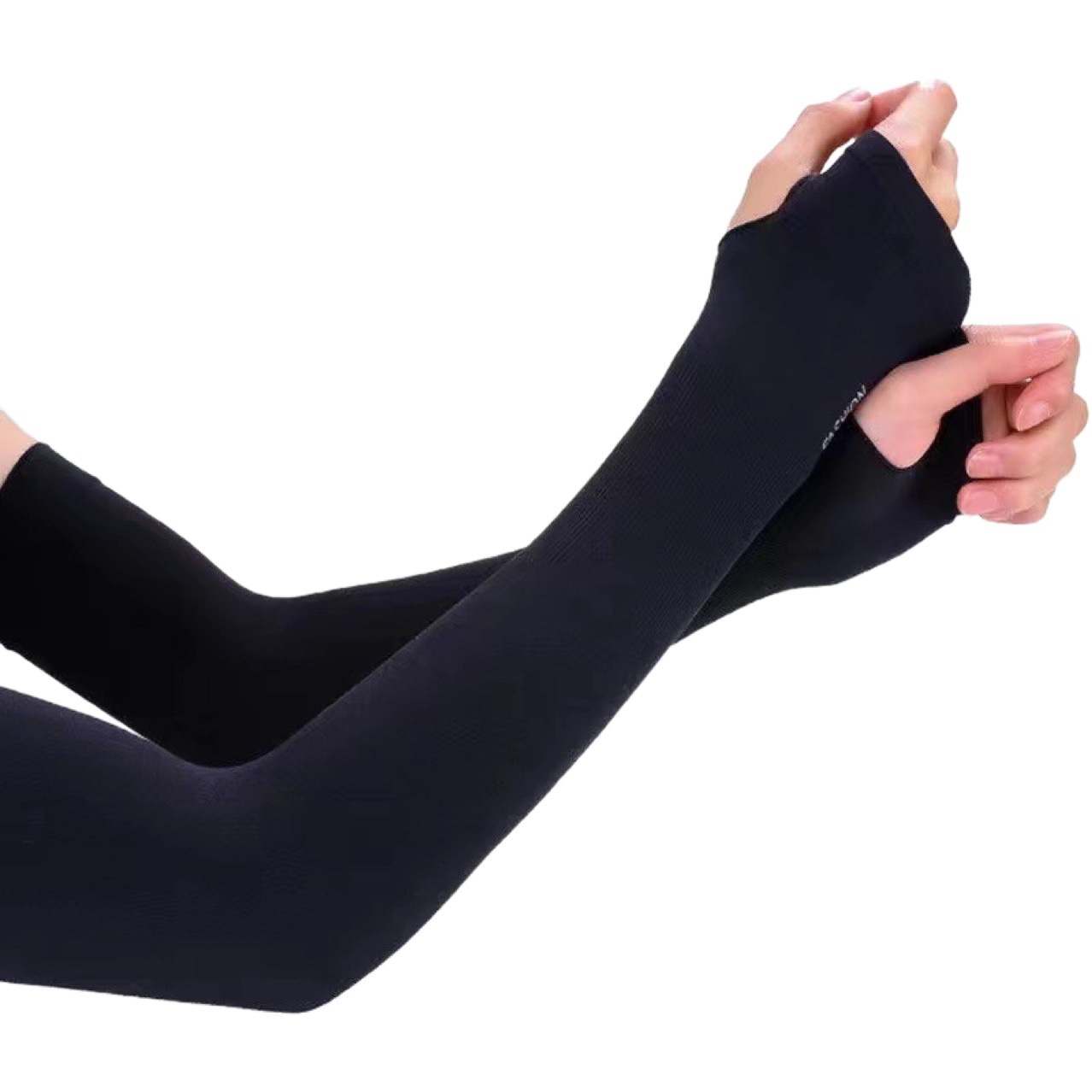 Sports Men and Women's Summer Arm Protector Summer Ice Silk Sunscreen Sleeve Gloves Outdoor Thin Anti-UV Ice Sleeve