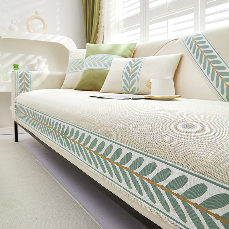 Picture of Ice Silk Sofa Cushion Summer Mat Cushion Non-Slip Leather Sofa Cover New 2025 Cold Cooling Mat Cover Cloth Towel