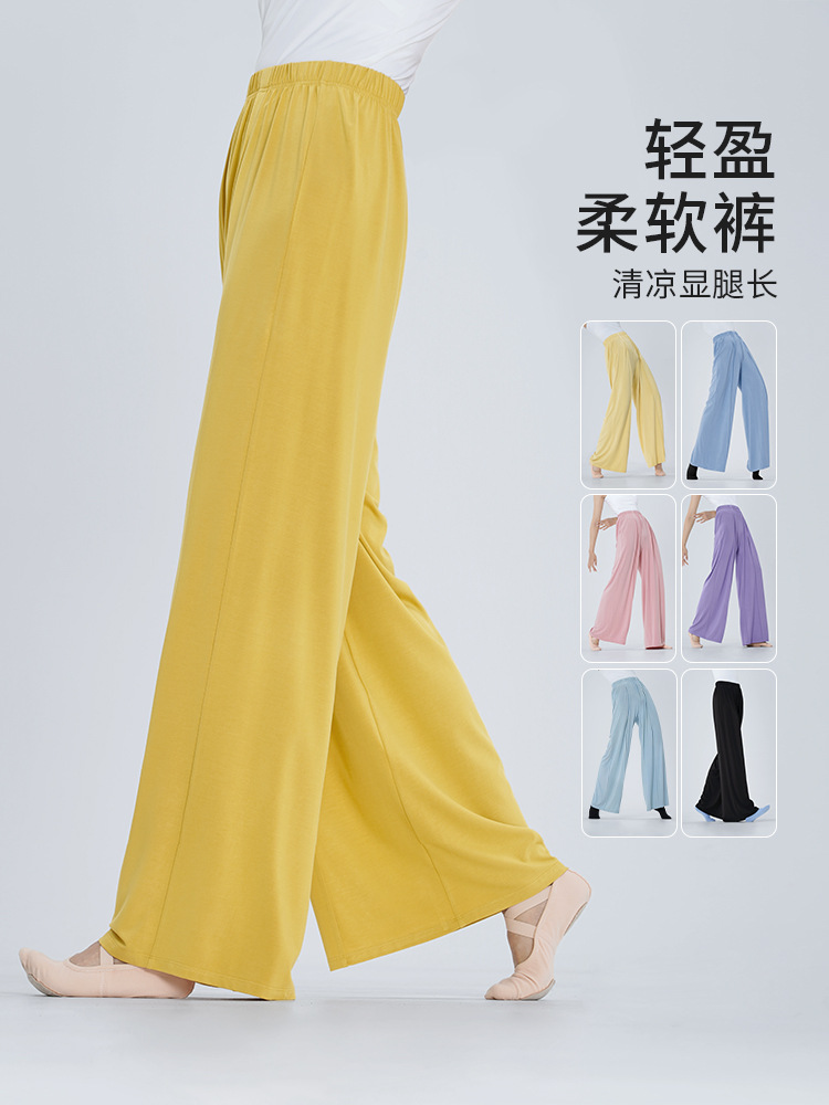 Classical Dance Pants Chinese Dance Straight Pants Body Training Clothing Professional Dance Practice Pants Modern Dance Wide Leg Pants