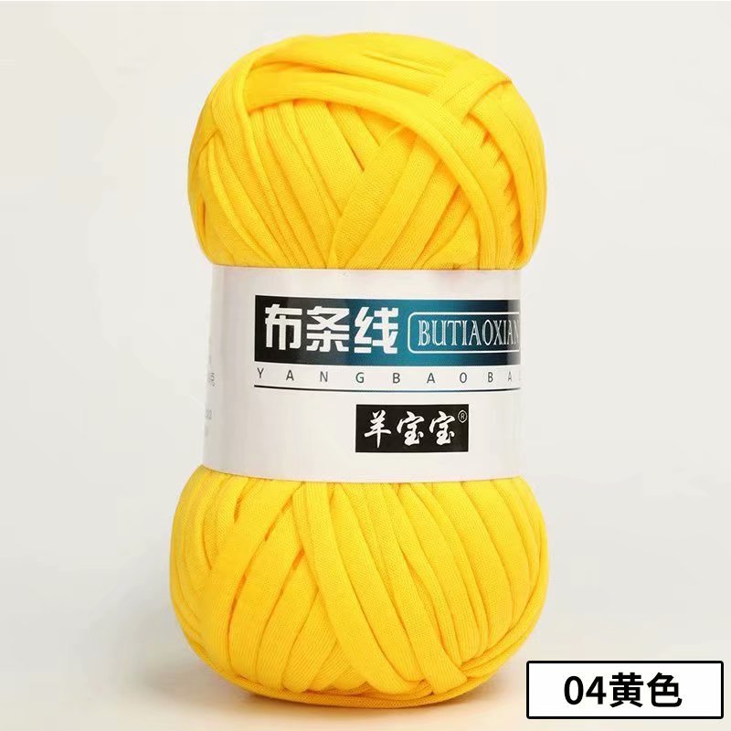 Picture of Cloth thread hook doll slippers storage basket floor mat blanket crochet diy material homemade coarse wool woven bag