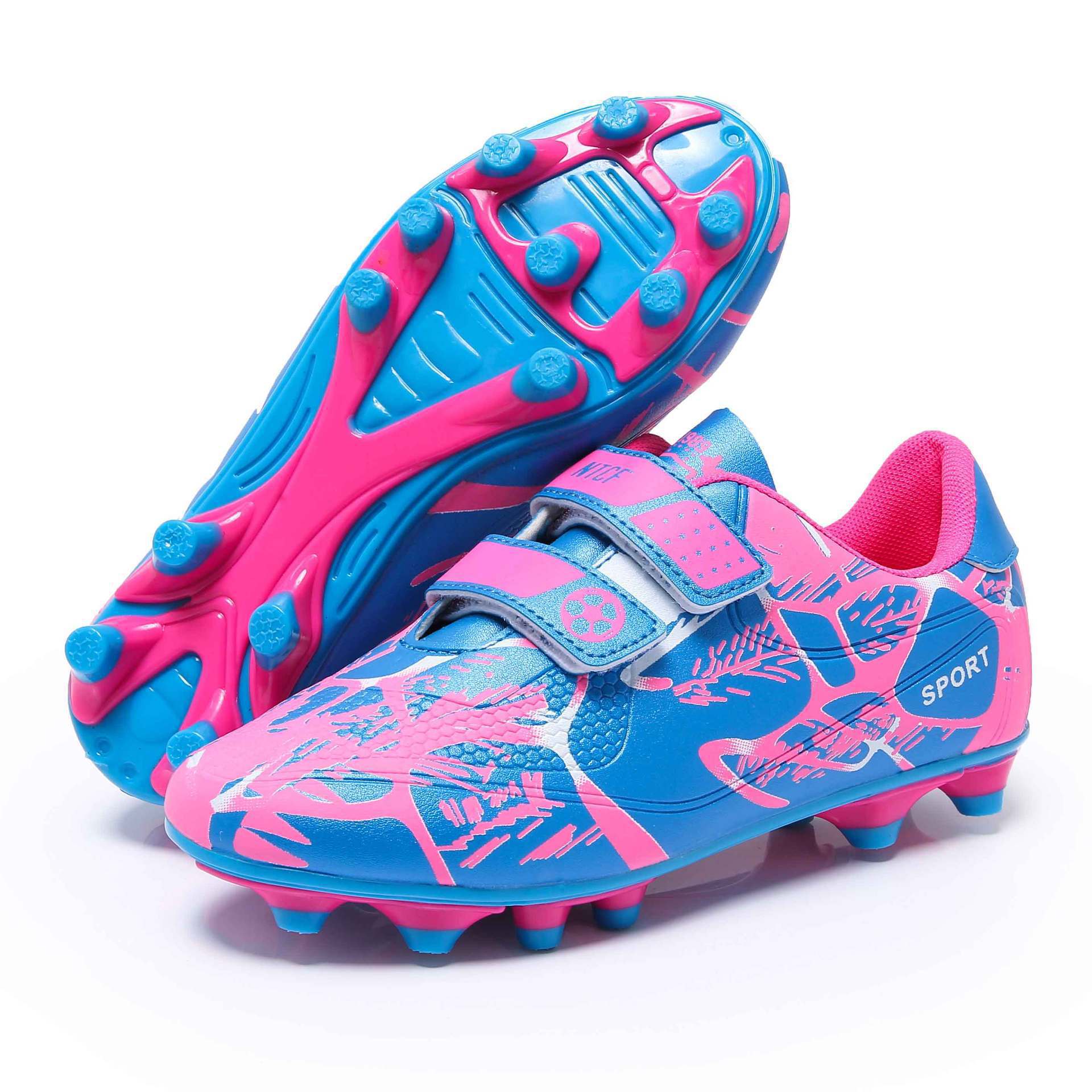 Picture of New Spring and Summer Velcro Football Shoes, Fashionable Long Spike Sports Shoes, Low-Top Children's Sports Shoes, Running Shoes