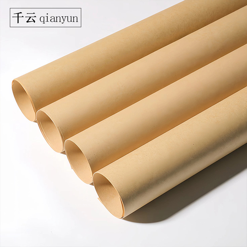 Manufacturer Wholesale Plain Kraft Paper Flower Wrapping Paper Floral Bouquet Wrapping Paper Flower Shop Supplies Retro Style